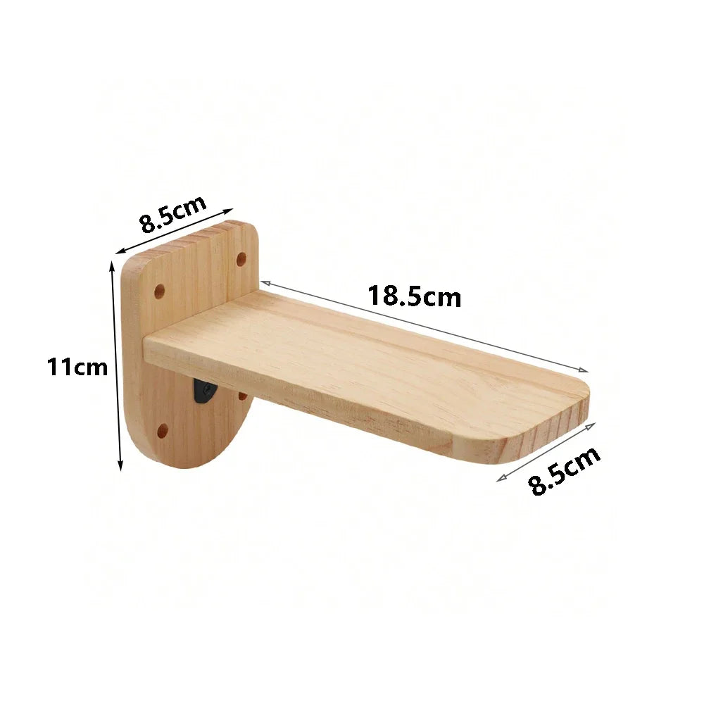 Cat Wall Climbing Shelf Steps Ladder Scratching Post Scratcher Bed Hiding House for Cats Tree Tower Pet Furniture Accessories