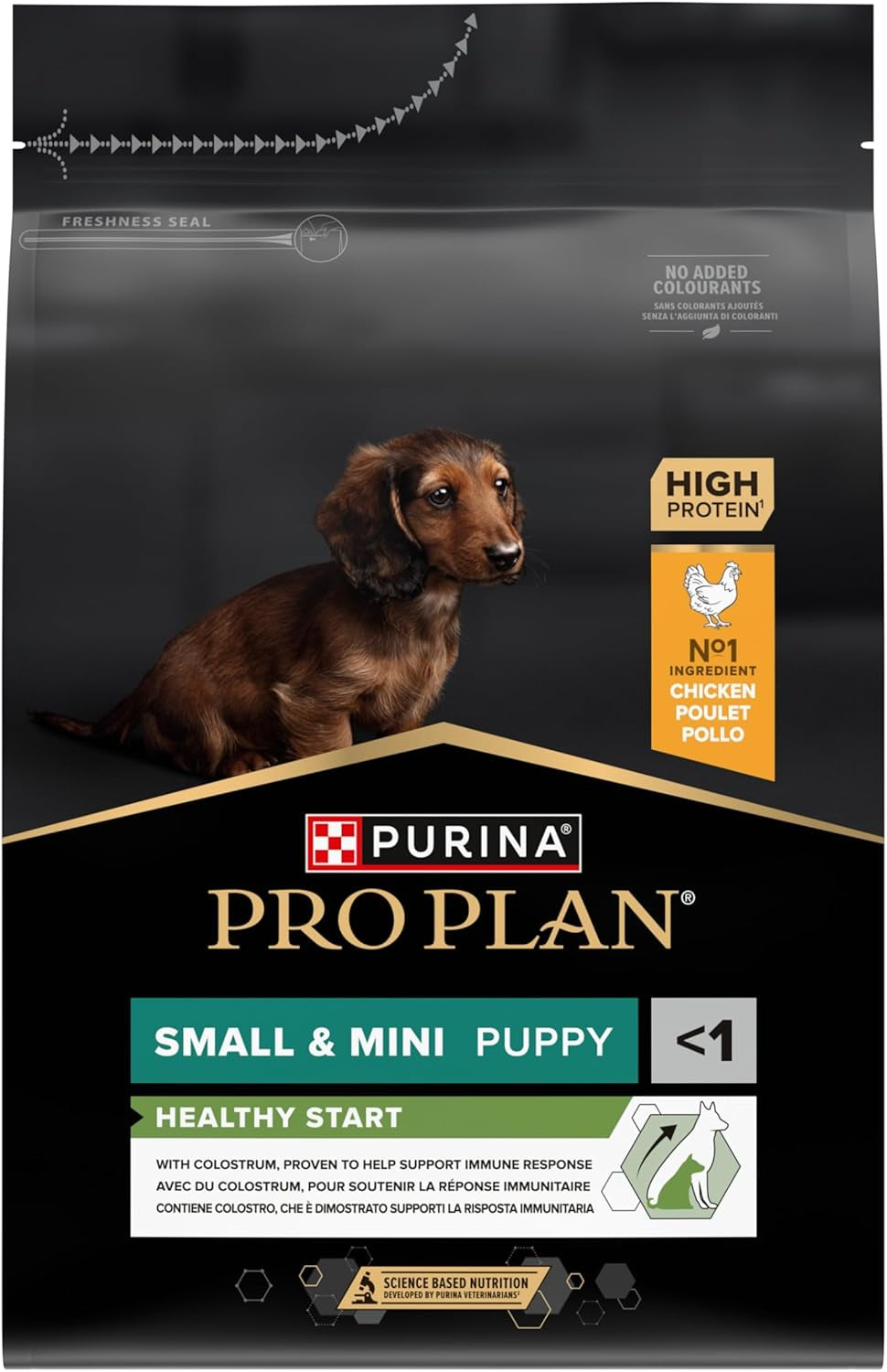 Pro Plan Small Und Mini Puppy Healthy Start, Welpenfutter Trocken, Reich an Huhn, 1Er Pack (1 X 3 Kg)