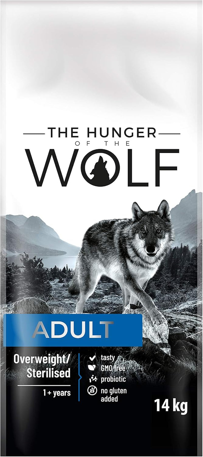 The Hunger of the Wolf Hundefutter Für Ausgewachsene Übergewichtige Oder Sterilisierte Hunde Aller Rassen, Trockenfutter Mit Huhn Light Formula - 14 Kg