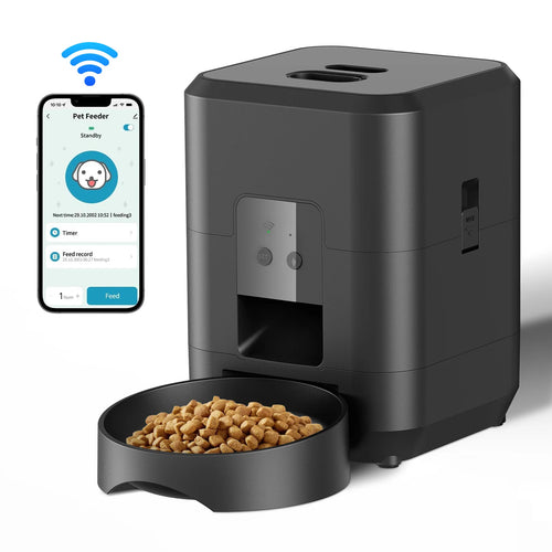 Automatic Smart Pet Feeder for Cats and Dogs with Timed Dispensing and Slow Feeding Features
