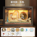 Large Luxury Hamster Cage Transparent Villa Habitat Mouse Breeding Tank Spacious Clear Terrarium Premium Pet Housing System