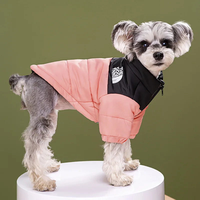 The Dog Face Winter Pet Dog down Jacket Clothes for Small Medium Dogs Warm Thick White Duck down Vest French Bulldog Puppy Coat
