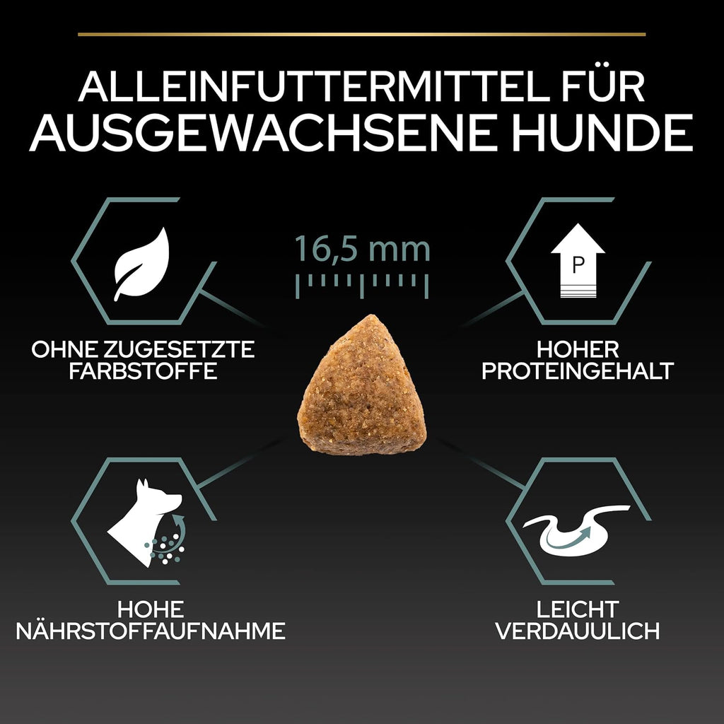 Pro Plan Medium Adult Sensitive Digestion, Hundefutter Trocken, Reich an Lamm, 1Er Pack (1 X 3 Kg)