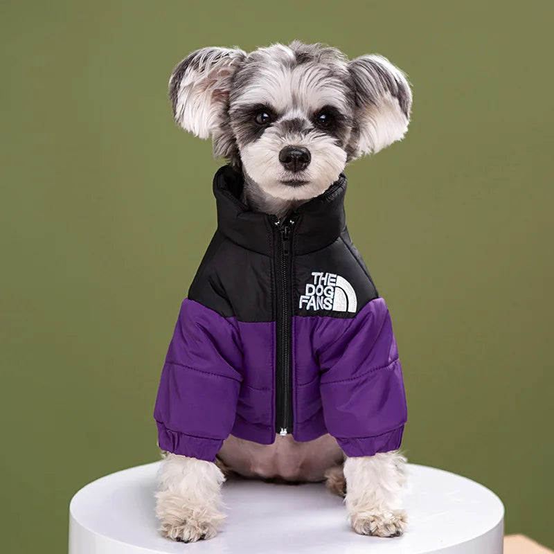 The Dog Face Winter Pet Dog down Jacket Clothes for Small Medium Dogs Warm Thick White Duck down Vest French Bulldog Puppy Coat