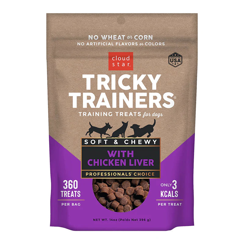 Chewy Tricky Trainers Liver Flavor Dog Treats; 14Oz. Bag