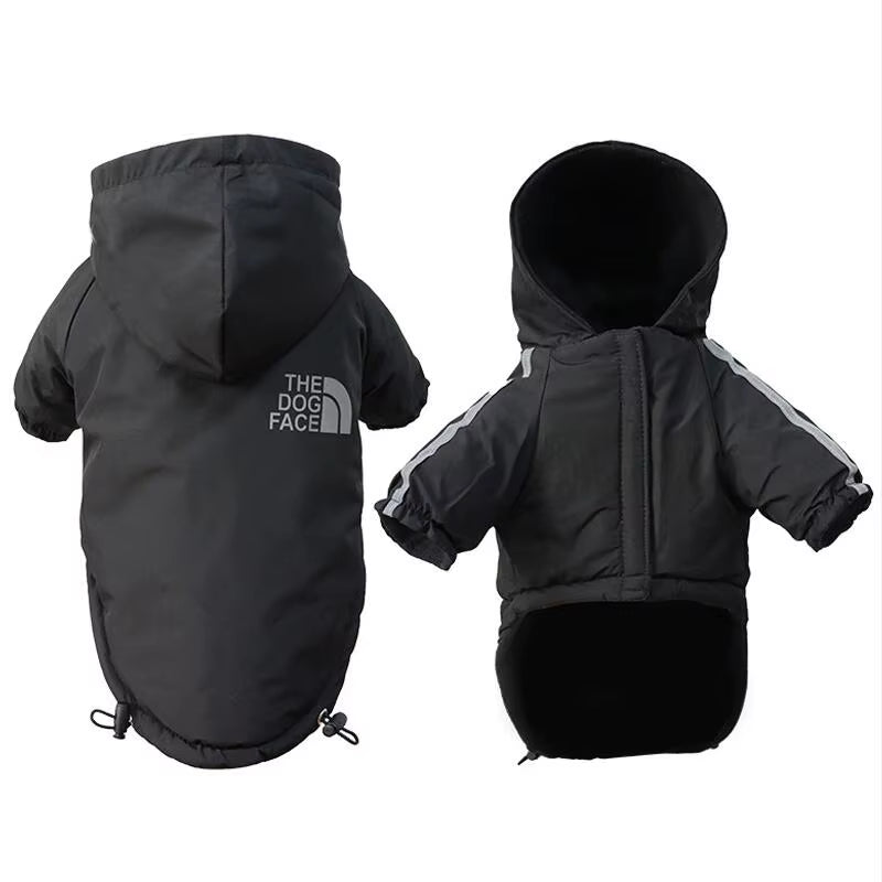 Winter Dog Clothes Warm Fleece Pet Dogs Jacket Reflective Waterproof for Small Medium Dogs Chihuahua French Bulldog Coat Pug