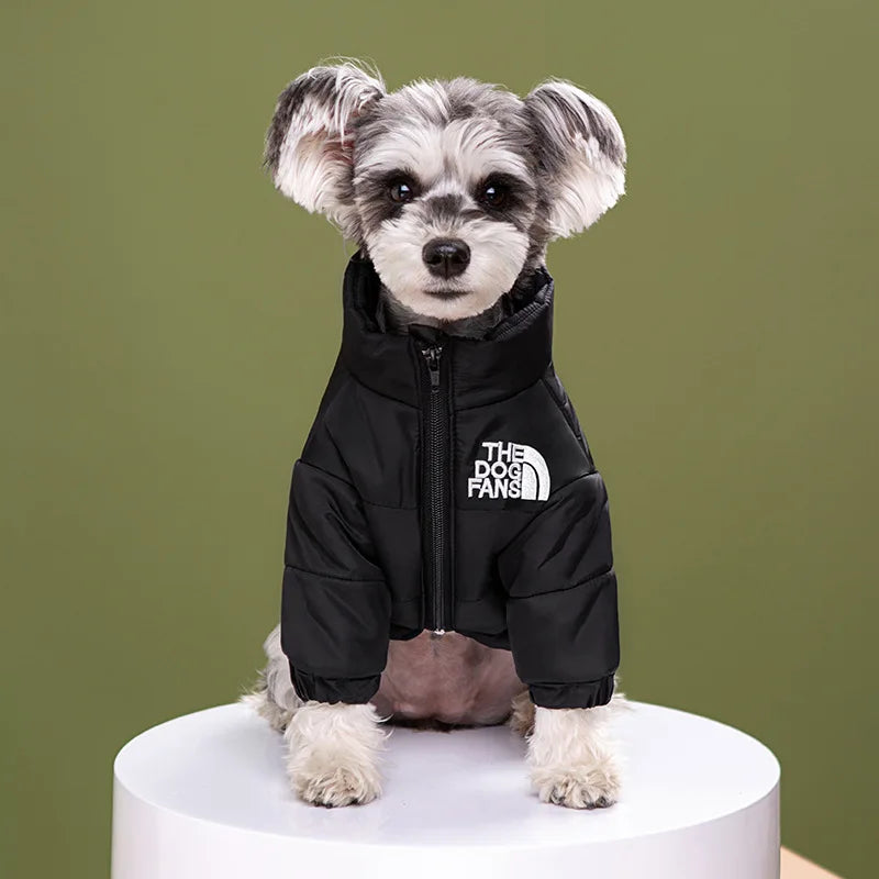 The Dog Face Winter Pet Dog down Jacket Clothes for Small Medium Dogs Warm Thick White Duck down Vest French Bulldog Puppy Coat