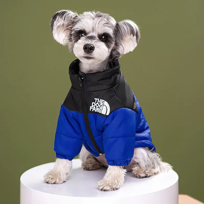 The Dog Face Winter Pet Dog down Jacket Clothes for Small Medium Dogs Warm Thick White Duck down Vest French Bulldog Puppy Coat