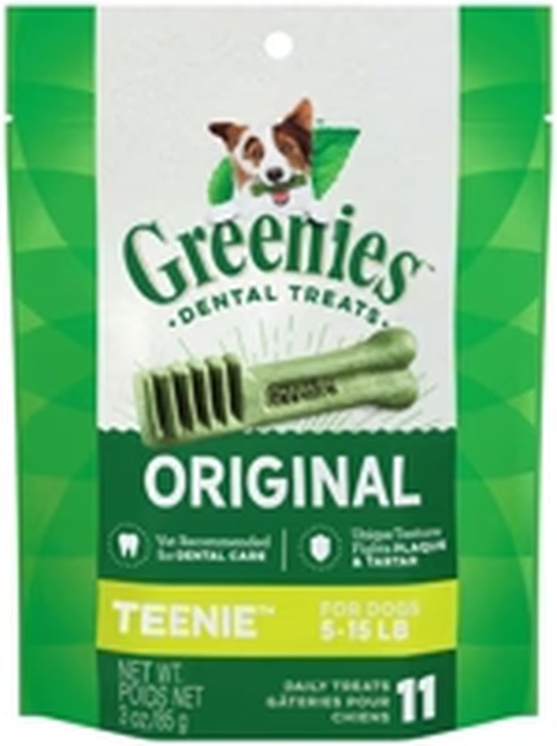Dog Dental Treats Teenie, Original, 1Ea/3 Oz, 11 Ct