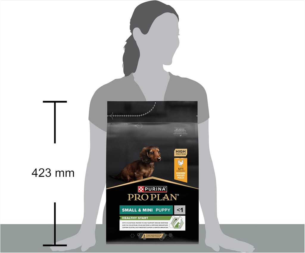Pro Plan Small Und Mini Puppy Healthy Start, Welpenfutter Trocken, Reich an Huhn, 1Er Pack (1 X 3 Kg)